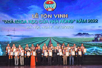 Các "Nhà khoa học của nhà nông" được vinh danh năm 2022.