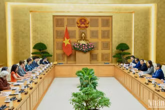 Quang cảnh buổi tiếp.