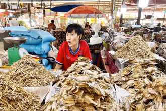 Chính phủ Lào sẽ tiếp tục tập trung vào công tác quản lý giá cả hàng hóa. (Ảnh: TRỊNH DŨNG)