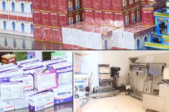 Lô thuốc giả vừa bị phát hiện tại Thanh Hóa. 