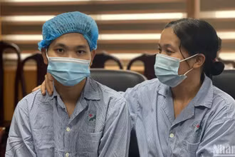 Hai mẹ con P.T.H đã bình phục sau ca ghép thận. 