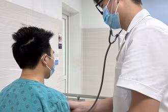 Bệnh nhân lao điều trị tại Bệnh viện Trung ương Quân đội 108.