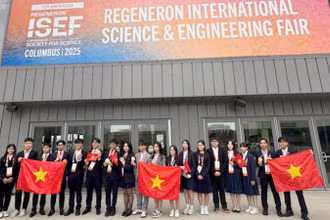 Đoàn học sinh Việt Nam tham gia Hội thi nghiên cứu khoa học kỹ thuật quốc tế (ISEF) năm 2025