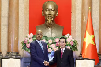 Chủ tịch nước Võ Văn Thưởng tiếp ông Abdulrahman Omar Kinana, Phó Chủ tịch Đảng cách mạng cầm quyền Tanzania. 