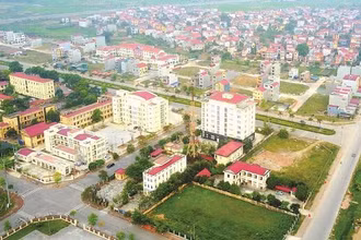 Huyện Mê Linh cùng với Đông Anh và Sóc Sơn được đề xuất xây dựng mô hình thành phố trực thuộc Thủ đô tại khu vực phía Bắc (trong ảnh: Diện mạo hiện đại của huyện Mê Linh).