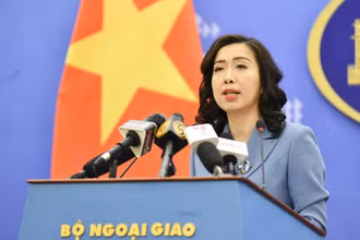 Người phát ngôn Bộ Ngoại giao Lê Thị Thu Hằng. (Ảnh Bộ Ngoại giao)