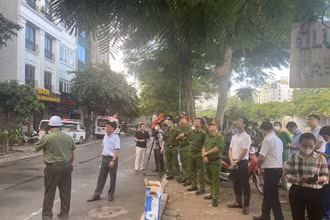 Hiện trường vụ cháy. (Ảnh: TTXVN)