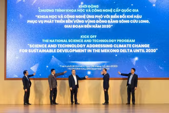 Khởi động chương trình “Khoa học và công nghệ ứng phó với biến đổi khí hậu phục vụ phát triển bền vững vùng đồng bằng sông Cửu Long, giai đoạn đến năm 2030”.