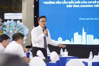Đại biểu phát biểu tại hội thảo.