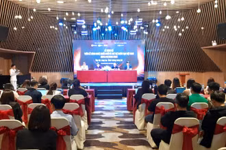 Quang cảnh Lễ công bố Tuần lễ Công nghệ chuỗi khối và trí tuệ nhân tạo Việt Nam 2025 - Super Vietnam 2025.