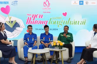 Ba nhân vật truyền cảm hứng về những cái đẹp giữa đời thường giao lưu cùng khán giả.