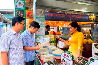 Các sản phẩm nông nghiệp qua chế biến thu hút sự quan tâm của người tiêu dùng.