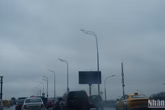Hiện tượng thời tiết cực đoan tại Moskva. (Ảnh: XUÂN HƯNG)