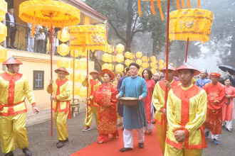 Tái hiện những nghi lễ đón Tết cung đình tại Hoàng thành Thăng Long.