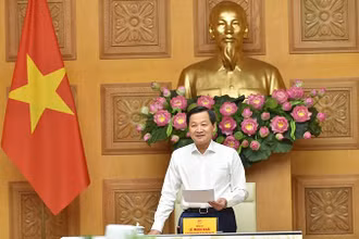 Phó Thủ tướng Lê Minh Khái chủ trì phiên họp Ban Chỉ đạo điều hành giá. (Ảnh: VGP)