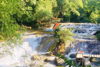 Một đoạn suối Chà Cùng, xã Trường Sơn, huyện Quảng Ninh. (Ảnh: CTV)
