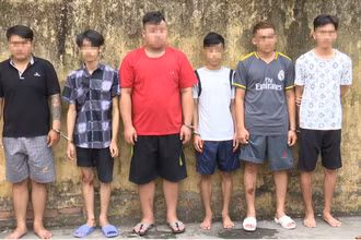 6 đối tượng bị tạm giữ hình sự tại cơ quan điều tra.
