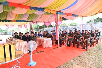 Lễ khởi công xây dựng công trình Nhà thờ và lưu giữ hài cốt liệt sĩ quân tình nguyện Việt Nam tại Campuchia được tổ chức trong không khí trang nghiêm.