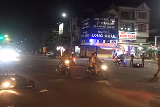 Hiện trường vụ tai nạn.