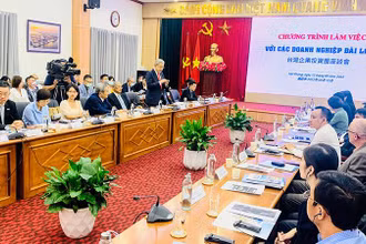 Đoàn khảo sát của các doanh nghiệp Đài Loan (Trung Quốc) làm việc và tìm hiểu cơ hội đầu tư, hợp tác tại Hải Phòng.