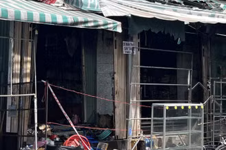 Hiện trường vụ cháy.