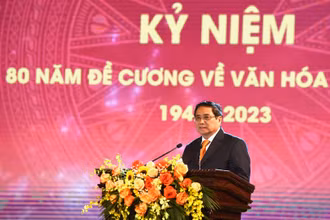 Thủ tướng Phạm Minh Chính Phát biểu tại buổi lễ.