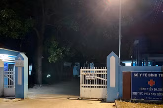 Bệnh viện Đa khoa khu vực Nam Bình Thuận, nơi nghi can Hải được đưa đến khám và tử vong tại đây.