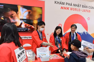 Sự kiện “Khám phá Nhật Bản” cùng NHK World-Japan diễn ra tại Trung tâm thương mại Aeon Mall Hà Đông (Hà Nội) với nhiều hoạt động đặc sắc. (Ảnh: THÀNH ĐẠT)