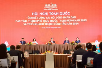 Quang cảnh hội nghị. (Ảnh: DUY LINH)