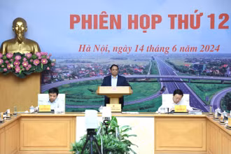 Thủ tướng Phạm Minh Chính phát biểu ý kiến tại Phiên họp thứ 12 Ban Chỉ đạo. (Ảnh: Trần Hải)