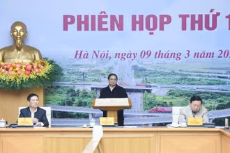 Thủ tướng Phạm Minh Chính chủ trì Phiên họp thứ 16 của Ban Chỉ đạo. (Ảnh: TRẦN HẢI)
