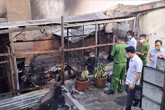 Hiện trường vụ cháy. (Ảnh: VGP)