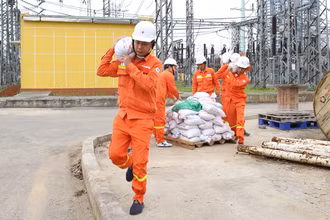 Các đơn vị của Tập đoàn Điện lực Việt Nam (EVN) tại những khu vực dự kiến bão đổ bộ đang tích cực triển khai các phương án phòng, chống lụt bão. 