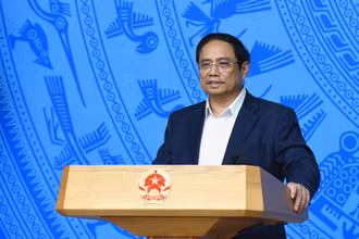 Thủ tướng Phạm Minh Chính phát biểu ý kiến khai mạc Phiên họp lần thứ 20 Ban Chỉ đạo Quốc gia phòng, chống dịch Covid-19.