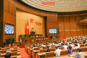 Quang cảnh phiên chất vấn và trả lời chất vấn của Quốc hội chiều 3/11. (Ảnh: DUY LINH)