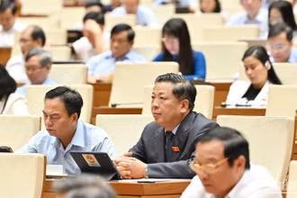 Các đại biểu tham dự phiên họp. (Ảnh: THỦY NGUYÊN)