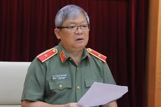 Thiếu tướng Hoàng Anh Tuyên, Phó Chánh Văn phòng Bộ, Người phát ngôn Bộ Công an. (Ảnh: Bộ Công an)