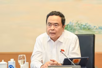 Chủ tịch Quốc hội Trần Thanh Mẫn phát biểu tại phiên thảo luận tổ. (Ảnh: DUY LINH) 