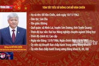 Tóm tắt tiểu sử đồng chí Đỗ Văn Chiến