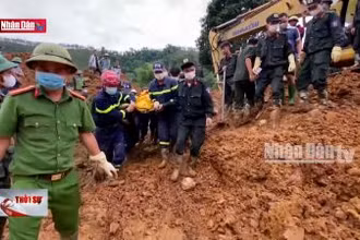 Tìm thấy nạn nhân cuối cùng trong vụ sạt lở đất tại quốc lộ 2