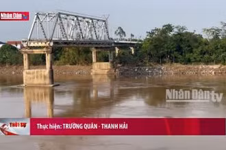 Chuẩn bị phá dỡ các nhịp, trụ còn lại của cầu Phong Châu