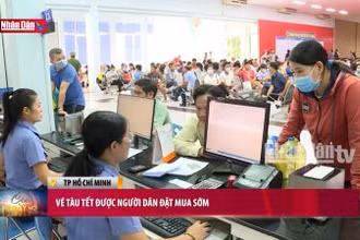 Vé tàu Tết được người dân đặt mua sớm