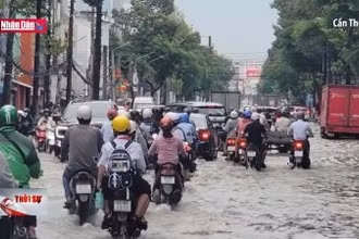 Triều cường gây ngập nhiều đô thị phía Nam
