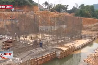 Những ngày nghỉ Tết trên công trình đập dâng nước TP Hà Giang