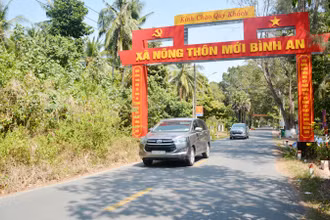 Lộ giao thông nông thôn xã Bình An, huyện Kiên Lương.