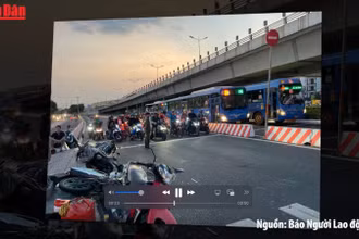 [Video] Nữ tài xế vi phạm nồng độ cồn, gây tai nạn liên hoàn tại TP Thủ Đức