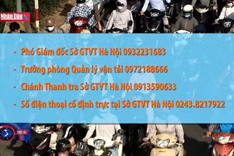 Hà Nội công bố 4 số điện thoại đường dây nóng về vận tải dịp 2-9-2022