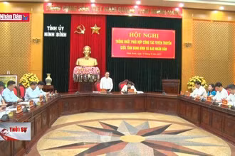 Tổng Biên tập Báo Nhân Dân làm việc tại Ninh Bình