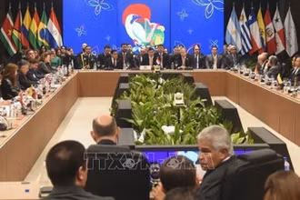 Hội nghị thượng đỉnh Mercosur tại Paraguay ngày 8/7/2024. (Ảnh: TTXVN)