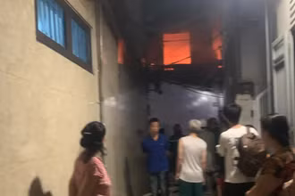 Hiện trường vụ cháy. 